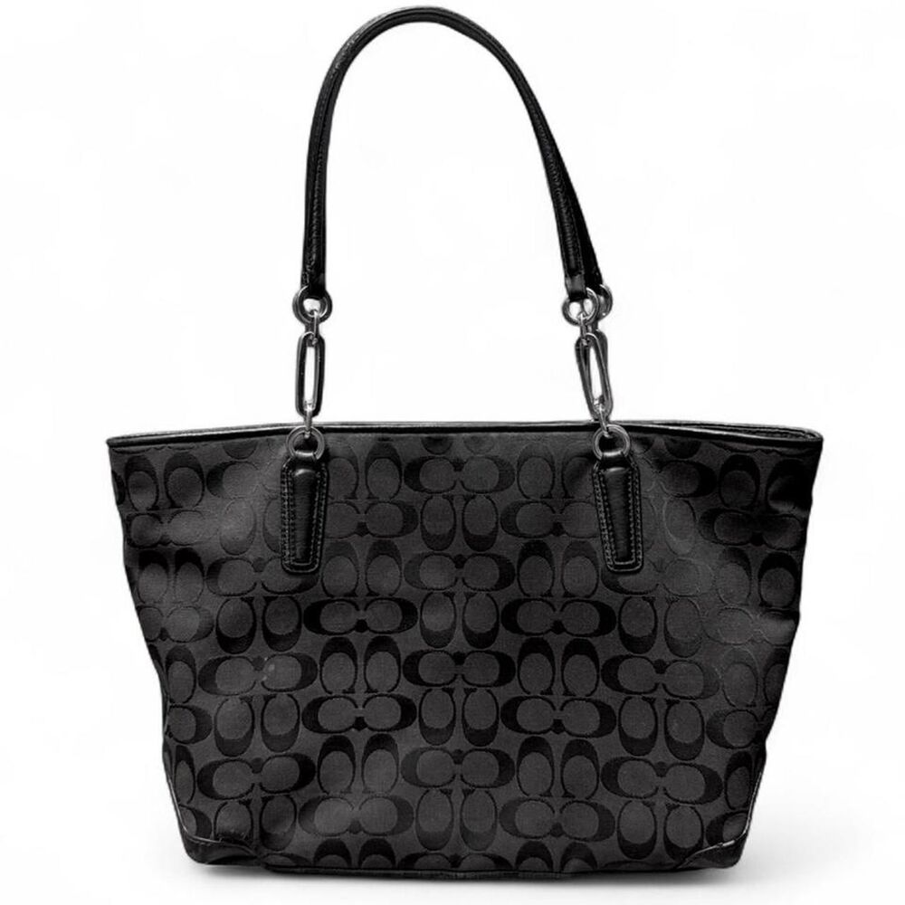 Vintage Coach Jacquard Signature Large Handbag